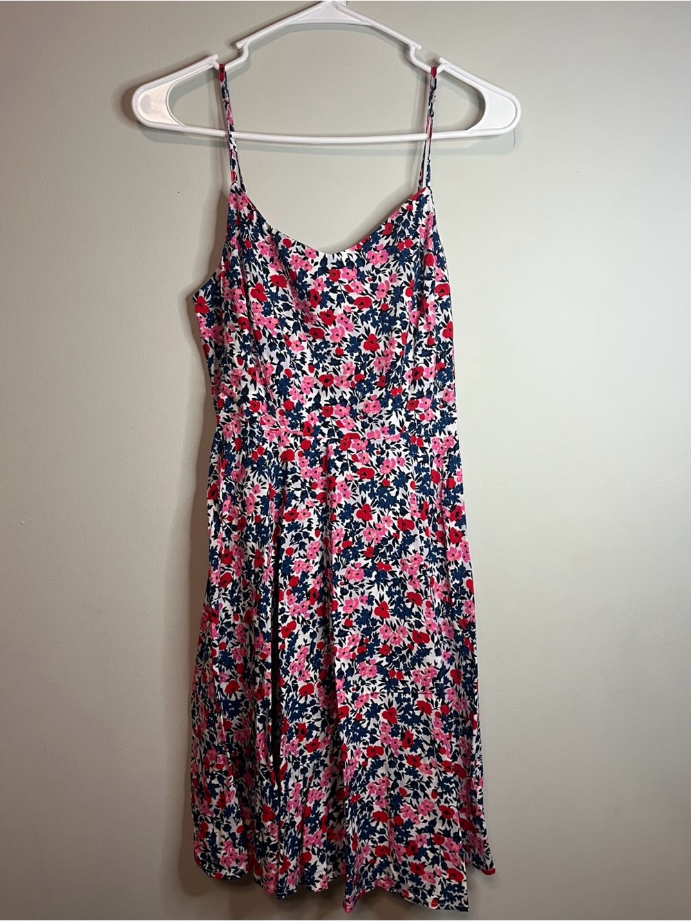 Old navy small Floral Spaghetti Strap Sundress — Pink & Navy